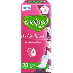 Molped Her Gün Ferahlık Hijyenik Günlük Ped 20'li