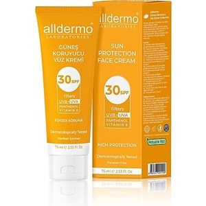 Alldermo Güneş Spf30 Yüz Kremı 75Ml Tüp