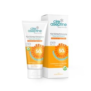 Cire Aseptine SPF50+ Yüz Güneş Kremi 50 mL, Karma ve Yağlı Ciltler