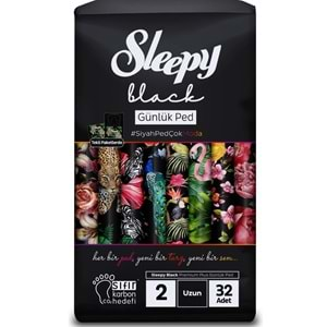 Sleepy Black Uzun Günlük Ped 32 Lı No:2