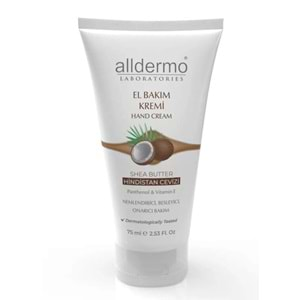 Alldermo El Bakım Kremi Hindistan Cevizi-Shea Butter 75Ml