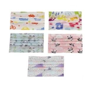 Poetic Çocuk Maskesi 10 Lu Desenli