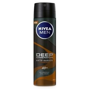 Nivea Deodorant Men Deep Dimension Espresso 150Ml