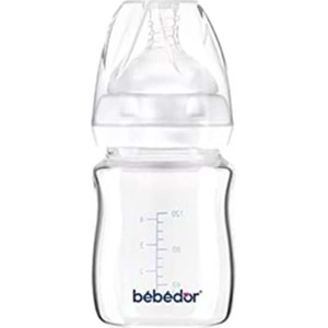 Bebedor Isıya Dayanıklı Cam Bıberon 120ml (50301)