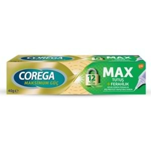 Corega Diş Protez Yapıştırıcı Krem 40g Maximum Tutuş + Ferahlık