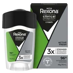 Rexona Men Clinical Protection Krem Stick 45Ml Active Fresh