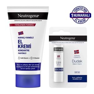 Neutrogena Parfümlü El Kremi 75 mL + SPF20 Lip Hediyeli 4.8 g
