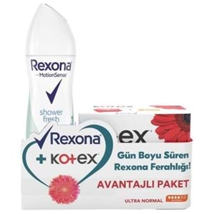 Rexona Deo Shower Fresh 150Ml+ Kotex Ultra Normal 8Lı