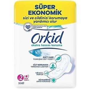 Orkıd Anne/Kız Ekstra Hassas Koruma UZUN 16Lı