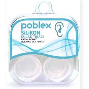 Poblex Sılıkon 2Lı Kulak Tıkacı