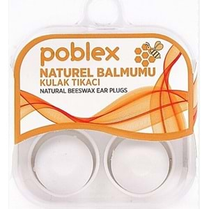 Poblex Naturel Balmumu 2Lı Kulak Tıkacı