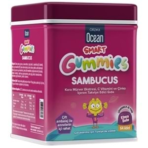 Ocean Sambucus Smart Gummies Çiğnenebilir Jel 64Lü