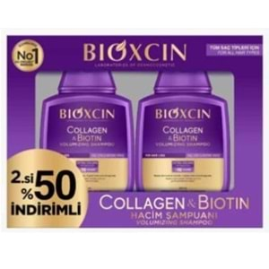 Bıoxcın Collogen-Bıotın Sampuan 2Lı Avantaj Paket 2*300Ml