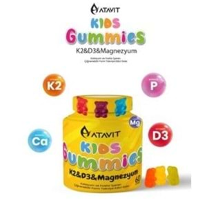 Atavıt Kıds Gummıes K2D3-Magnezyum 60Lı Sarı