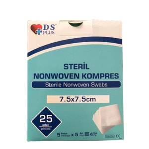 DS Plus NW Gaz Kompres 25Lı Kutu 7,5*7,5cm