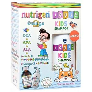 Nutrigen Omega Şurup 200Ml + Aquas Kids Şampuan 250Ml Hediyeli