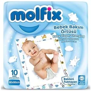 Molfix Bebek Bakım Örtüsü 10Lu 60*60cm