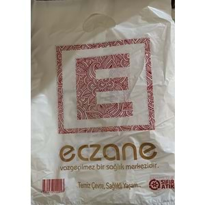 Eczane Posetı Büyük Otantık E Logo Baskılı