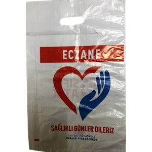 Hısır Eczane Posetı El Geçme 28x45 Büyük 100Lü Kalın