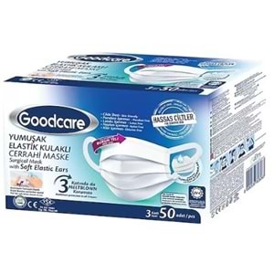 Goodcare Maske Elastık Kulaklı 50 Lı Dökme Beyaz