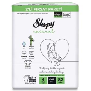 Sleepy Bebek Bezi 3Lü Jumbo 7/14 Maxi No:4 82Li