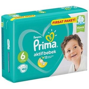 Prima Ekonomik Paket 13-18Kg 40 Lı No:6 Bebek Bezi