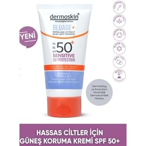 Dermoskin SPF50+ Bluage+ Sensitive Güneş Kremi 50 Ml