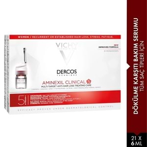 Vichy Dercos Aminexil Clinical 5 Kadın Dökülme Karşıtı Serum