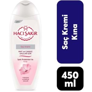 Hacı Sakır Saç Kremı Parlak ve Yumusak Saçlar 450Ml Kına