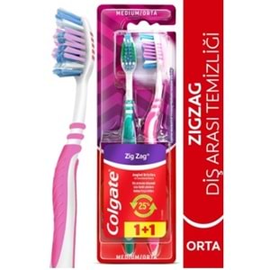 Colgate Dıs Fırçası Zıgzag 1+1 Orta