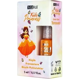 Mara Kıds Prıncess Su Bazlı Çocuk Oje 5ml Turuncu