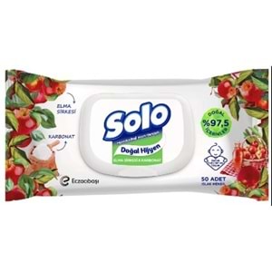 Solo Islak Mendil 50Lı Elma Sirkesı-Karbonat