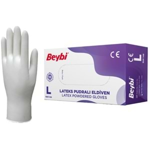 Beybı Lateks Muayene Eldıvenı Pudralı Large 100Lü