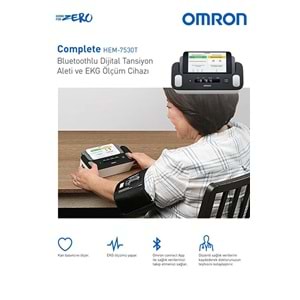 Omron Complete Tansiyon Aleti, EKG Fonksiyonlu, Omron Connect Uyumlu