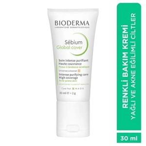 Bioderma Sebium Global Cover Sivilce Karşıtı Renkli Bakım Kremi 30 mL