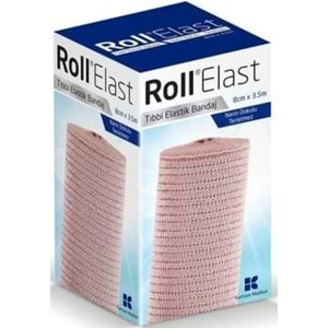 Roll Elastik Bandaj 8 Cm * 3,5 m Ten Rengi