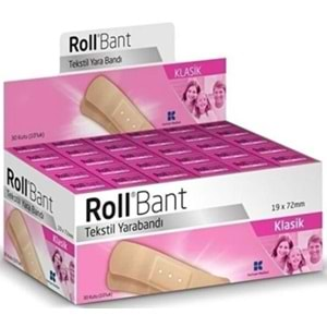 Roll Bant Tekstıl Yarabandı 30Lu Kutu (10Luk)