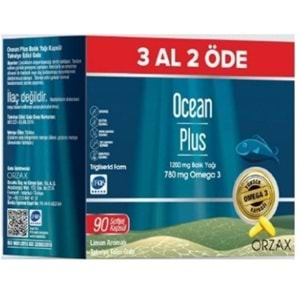 Ocean Plus 1200Mg Balık Yagı 90 Kapsül 3Al2Öde