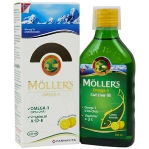 Möllers Omega-3 Surup Lımon Aromalı 250Ml