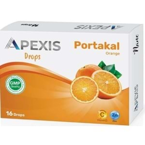 Apexıs Drops Portakal Aromalı 16 Pastıl