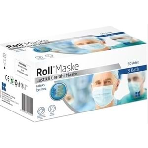 Roll Cerrahı Maske 50Lı