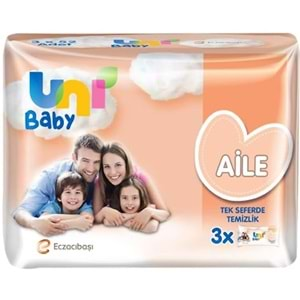 Uni Baby Islak Mendil 3x52Lı Aile