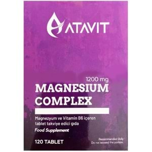 Atavıt Magnezyum Complex 120 Tablet Takvıye Edıcı Gıda