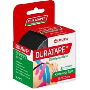 Duratepe Kinesiyoloji Bandı 5*5cm Siyah
