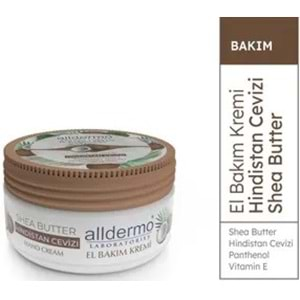 Alldermo El Bakım Kremı Shea Butter Hındıstan Cevızı 150Ml