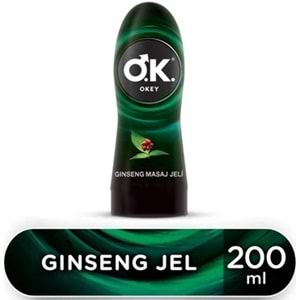 Okey Masaj Jelı Kayganlastırıcı 200Ml Gınseng