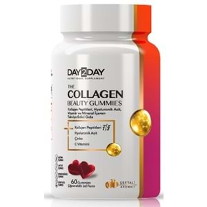 Day2Day Gummies Collogen Beauty Çiğnenebilir Jel 60Lı Şeftali