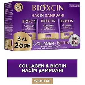 Bioxcin Collogen-Biotin Şampuan 3 Al 2 Öde 3*300Ml