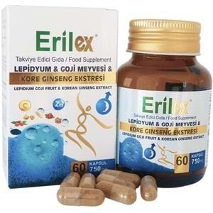 Distilex Erilex Kore Ginseng Ekstresi 750 MG 60 Kapsül Takviye Edici Gıda