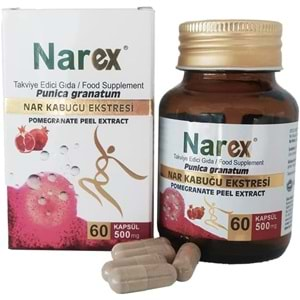 Distilex Narex Nar Kabuğu Ekstresi 500 MG 60 Kapsül Takviye Edici Gıda